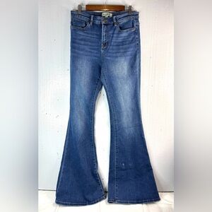 Rockin C 30 Western High Rise  Blue Flare Jeans